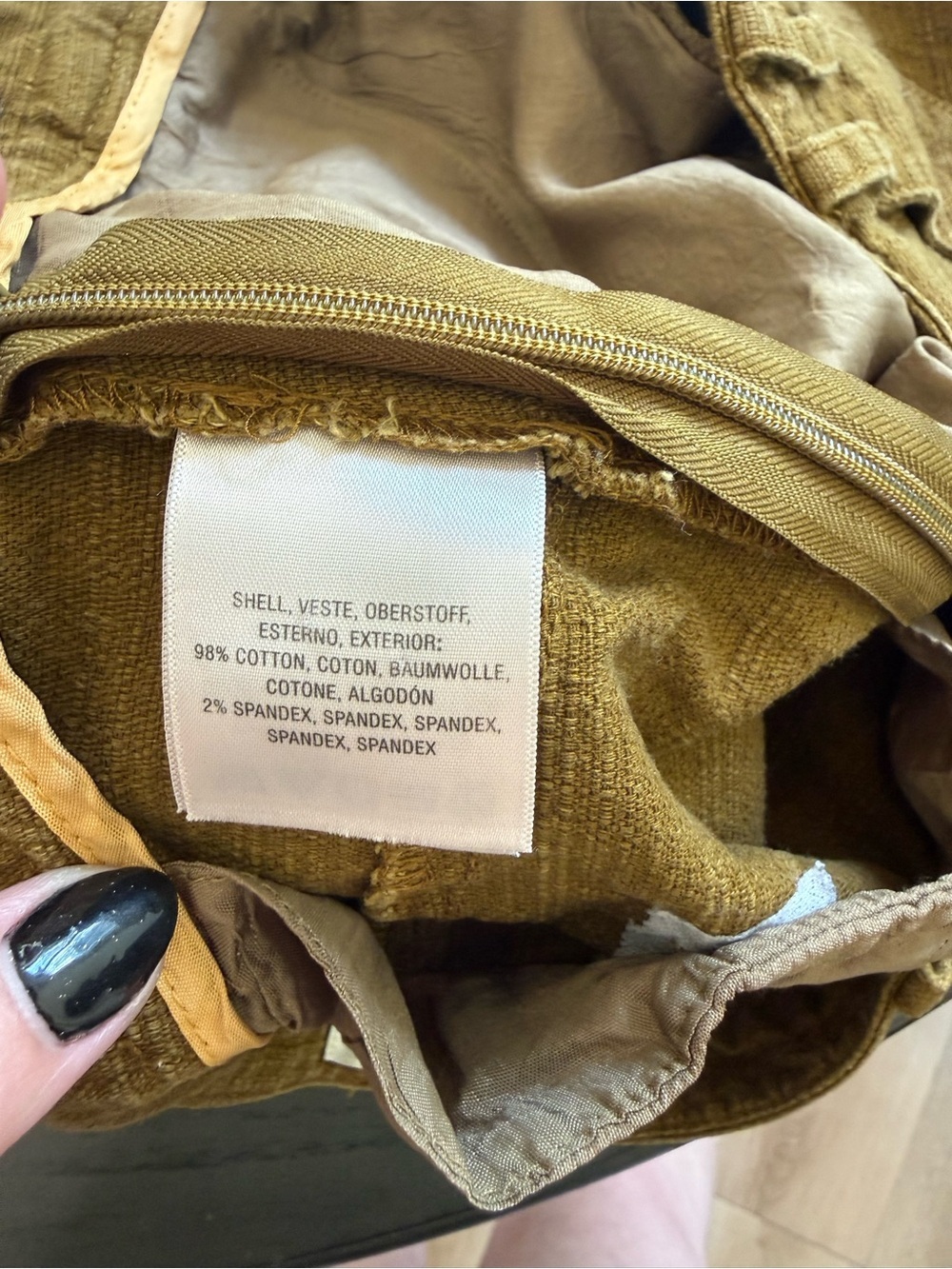 Elevenses Anthropologie Mustard Slub Shorts Cottagecore Earthy Goblincore 4 - Picture 6 of 6